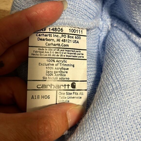 Carhartt‎ Beanie Light Blue One Size Unisex - Picture 4 of 4